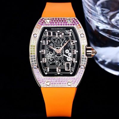 Richard Mille RM67-01 Colored steel case with diamonds Diameter 38 / 48mm watch